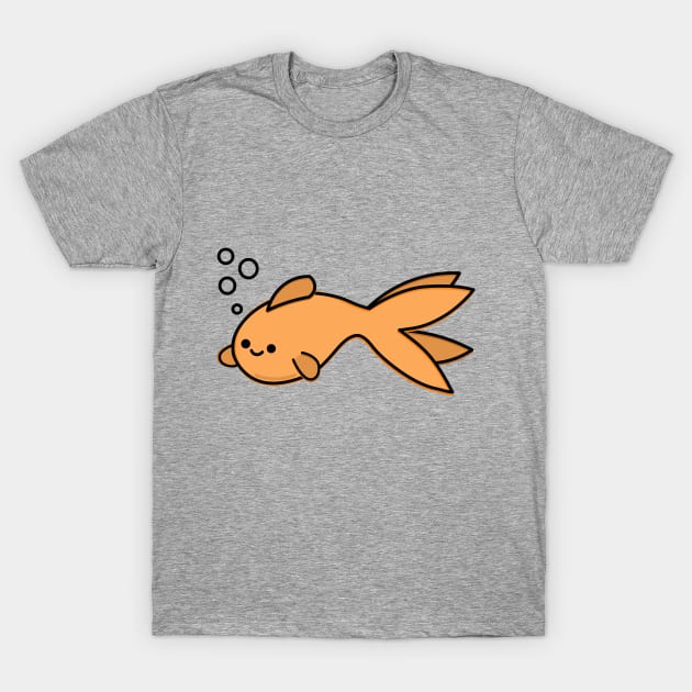 Cute Goldfish T-Shirt by happyfruitsart